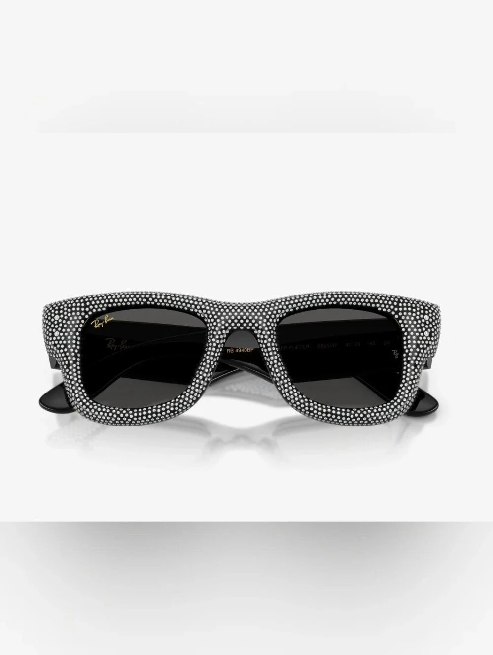 Ray-Ban Wayfarer Puffer Swarovski Crystal Pavé Edition sunglasses in black
